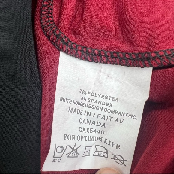 Sympli Scarlet Black Spandex Blend Matrix Stretch  Skirt - Picture 8 of 10